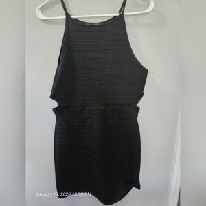 One Clothing Black Cut Out Dress